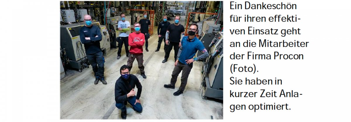 Aparición de Procon Systems en Opel Eisenach, revista interna de Opel.