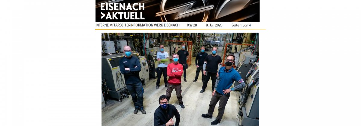 Aparición de Procon Systems en Opel Eisenach, revista interna de Opel.