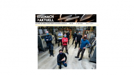 Aparición de Procon Systems en Opel Eisenach, revista interna de Opel. 